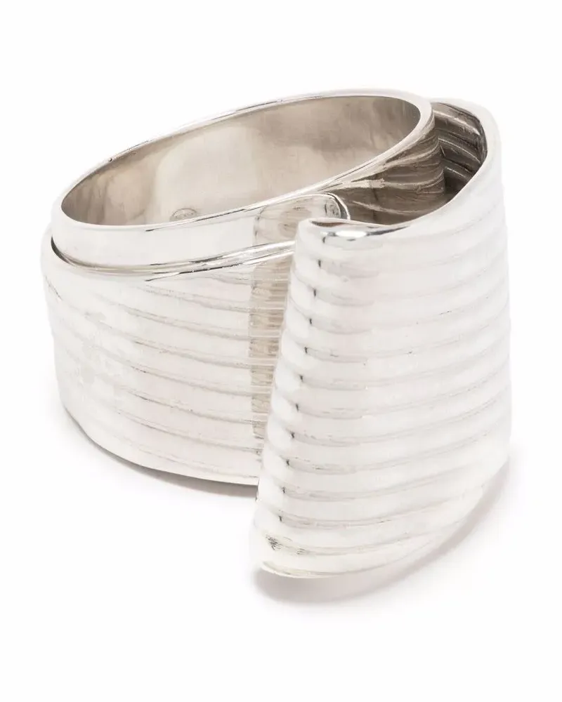 Wouters & Hendrix Serpentine Statement Ring - Silber Silber
