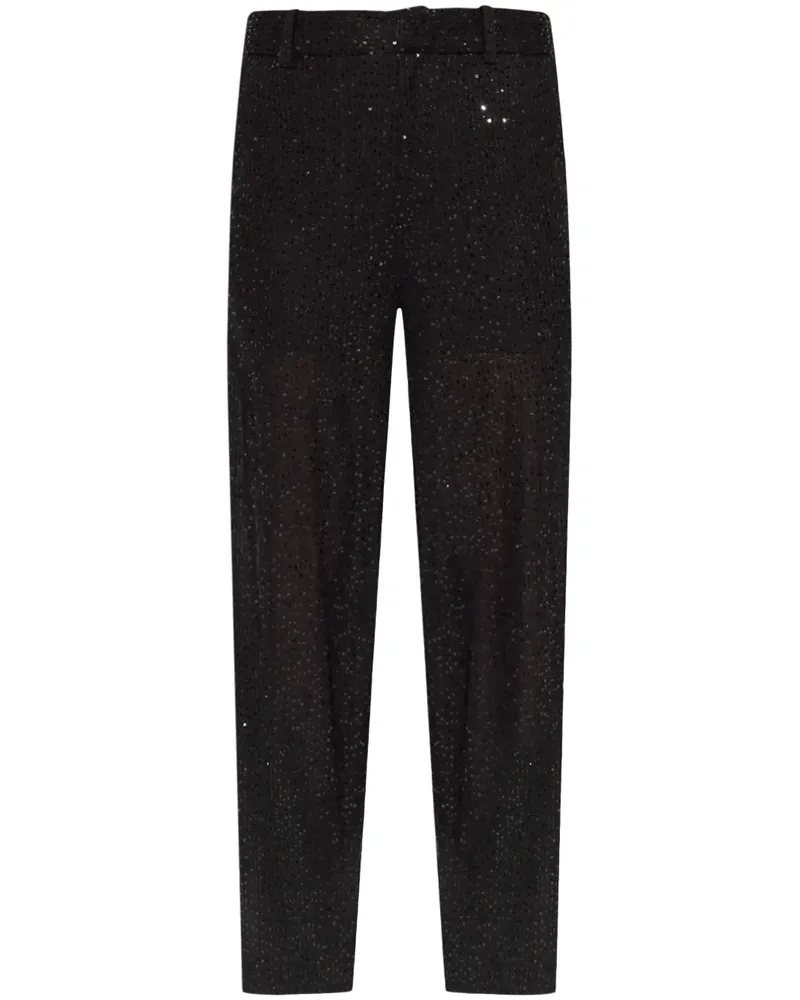 IRO Morine Hose mit geradem Bein - Schwarz Schwarz
