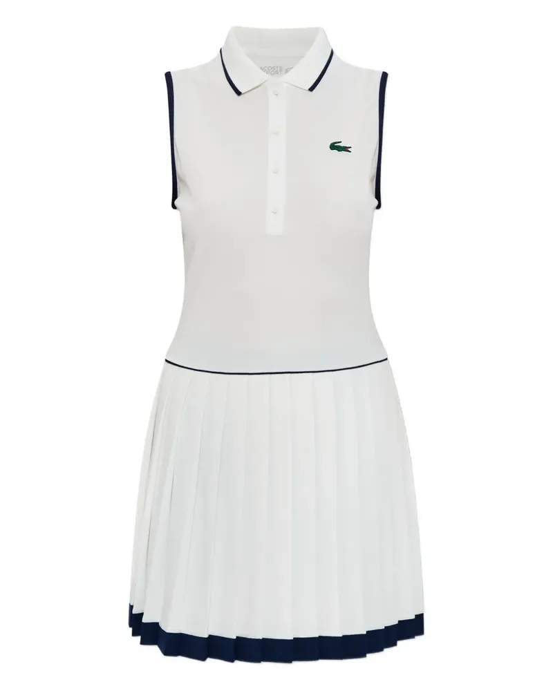 Lacoste logo-detail mini dress - Weiß Weiß