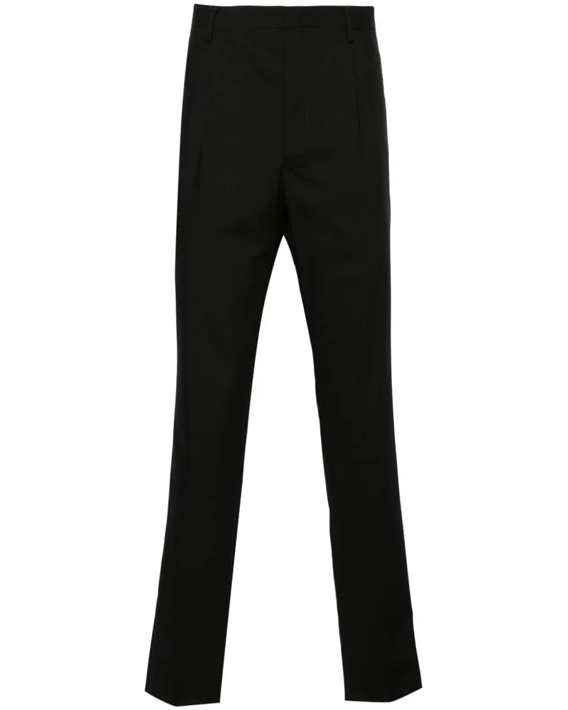 Emporio Armani Hose aus Wolle - Schwarz Schwarz