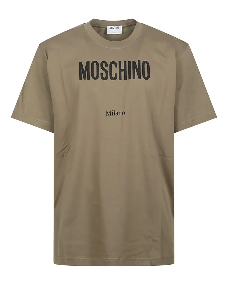 Moschino logo-print T-shirt - Grün Grün