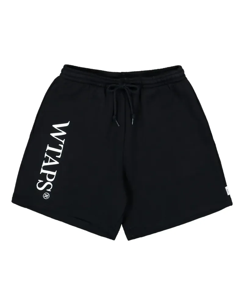 WTAPS logo-print drawstring shorts - Schwarz Schwarz