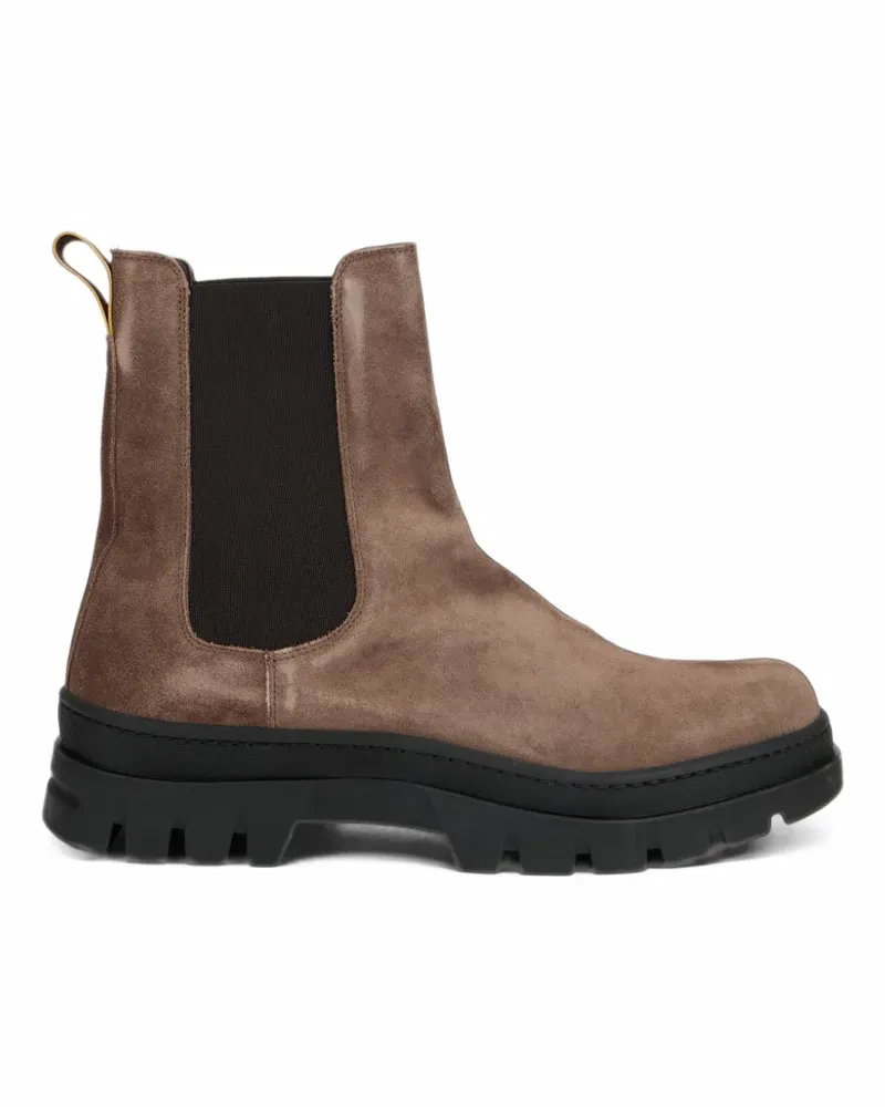 MOORER Morisot-P5 suede chelsea boots - Braun Braun