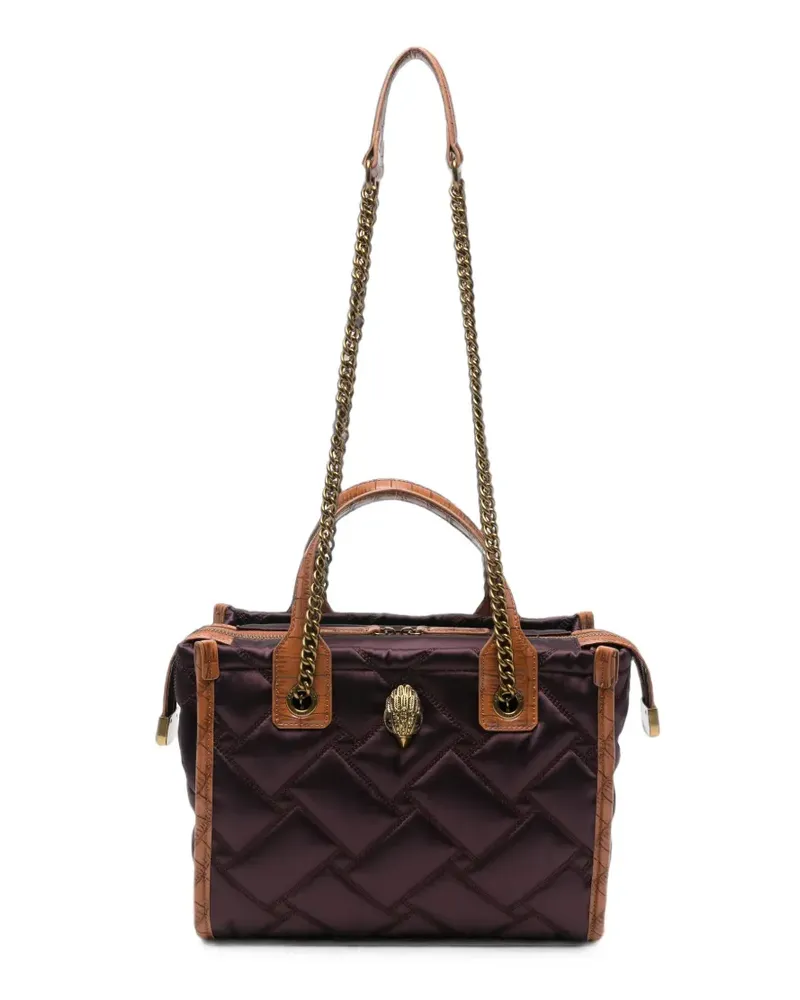 Kurt Geiger Gesteppte Hoxton Tote Bag mit Adlerplakette - Violett Violett