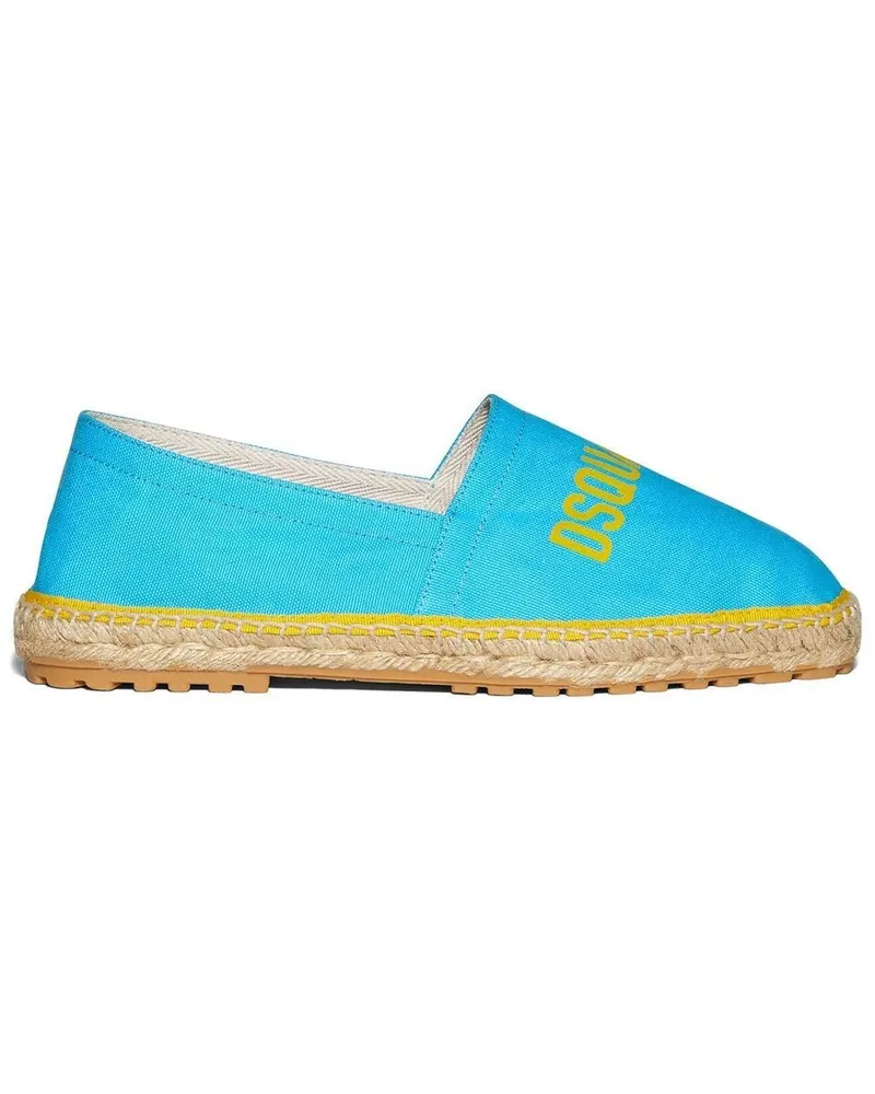 Dsquared2 Espadrilles mit Logo-Print - Blau Blau