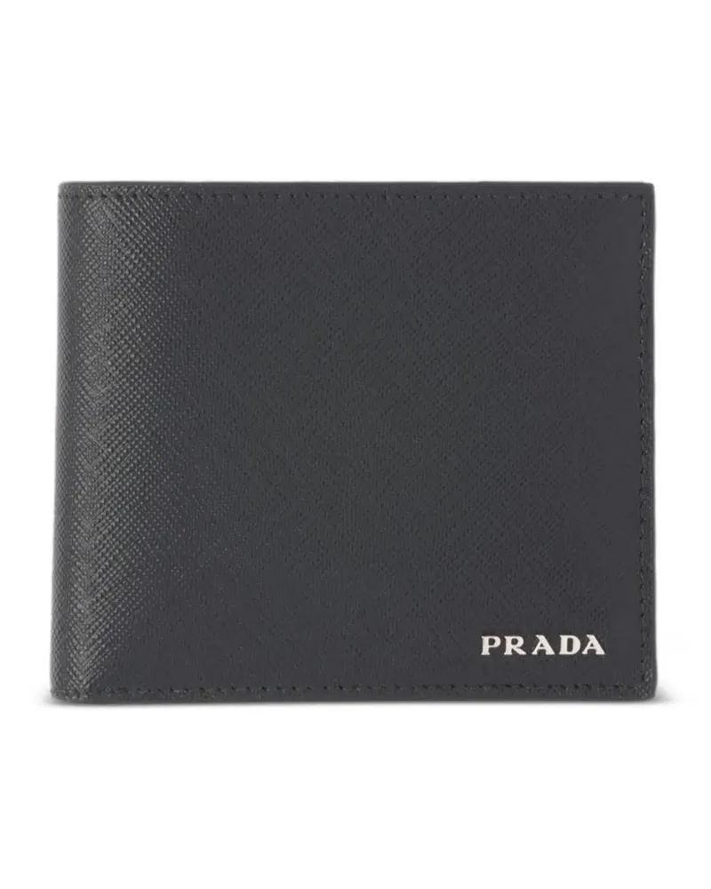 Prada Strukturiertes Portemonnaie - Schwarz Schwarz