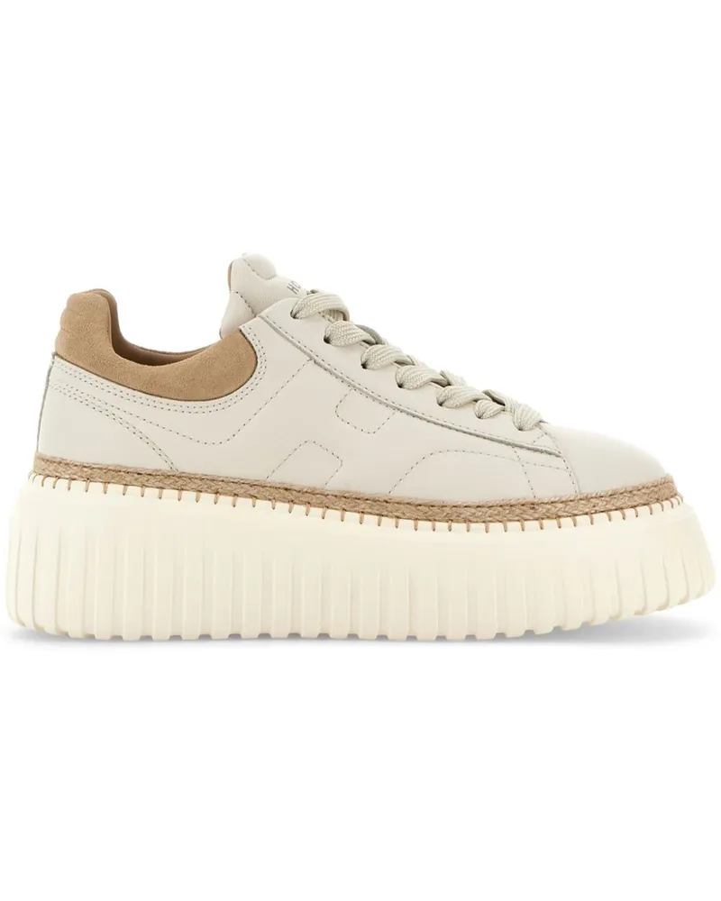 Hogan H-Stripes Sneakers - Nude Nude