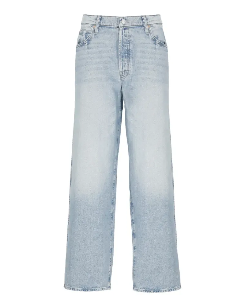 Mother Jeans mit weitem Bein - Blau Blau