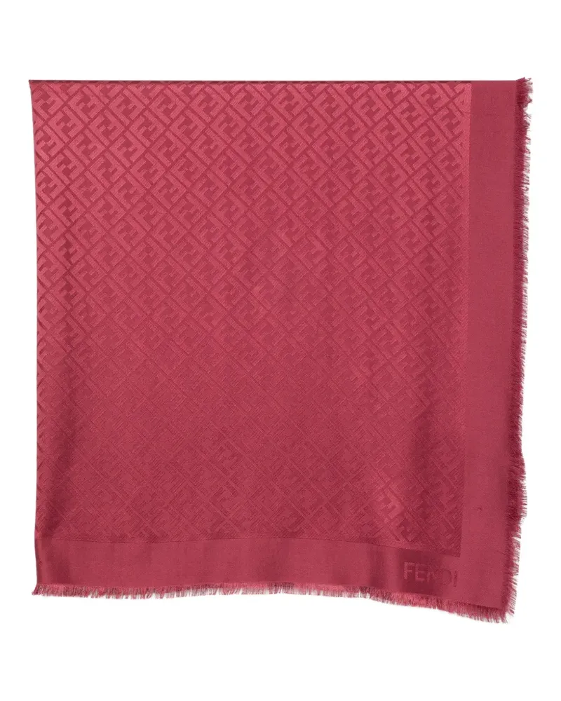 Fendi FF motif jacquard scarf - Rot Rot