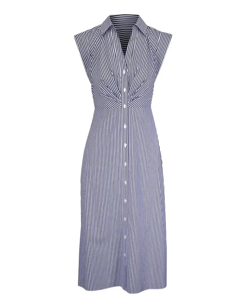 Veronica Beard Hemdkleid mit Streifen - Blau Blau
