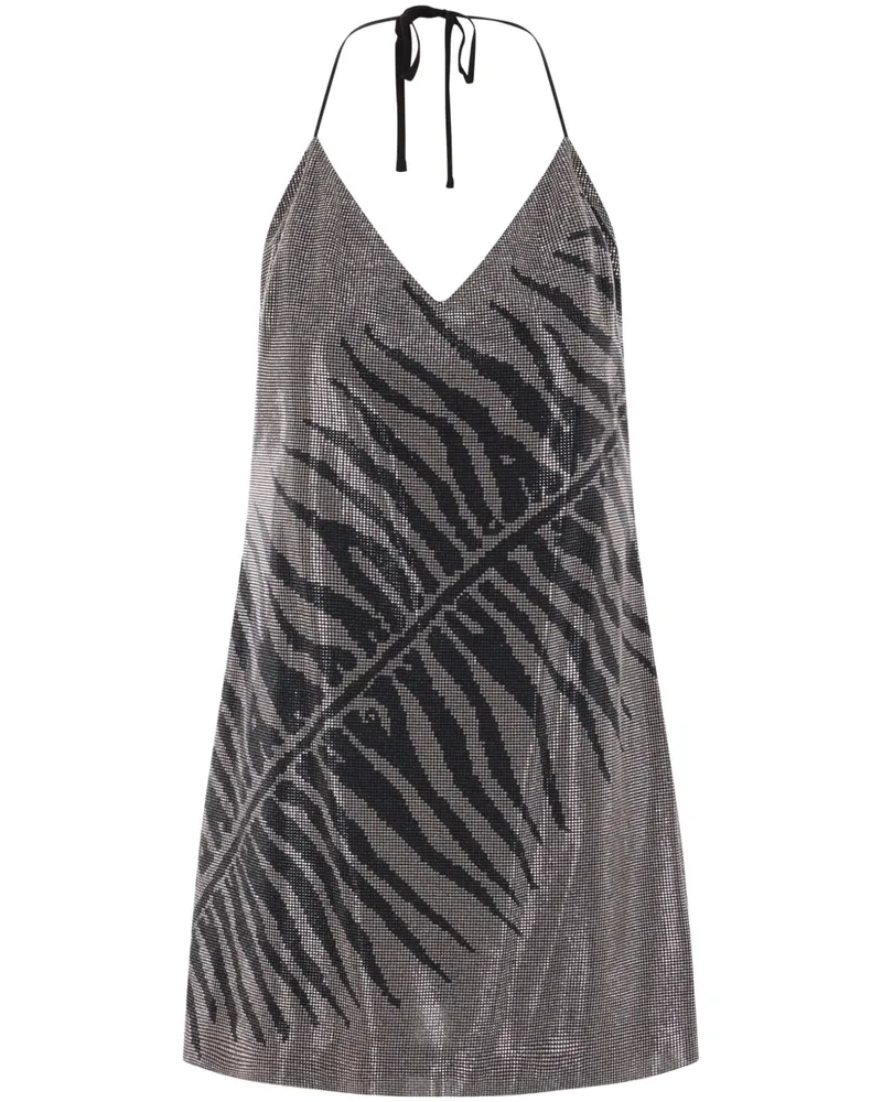 Roberto Cavalli Minikleid mit Strass - Schwarz Schwarz