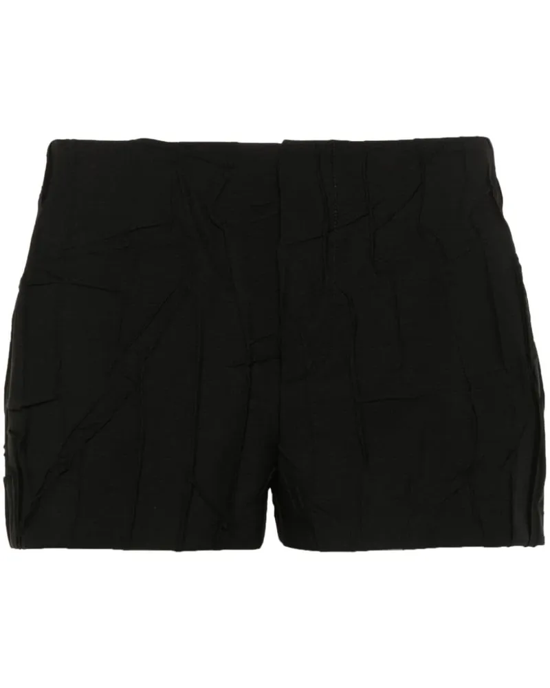 Blumarine Shorts mit Knitteroptik Schwarz