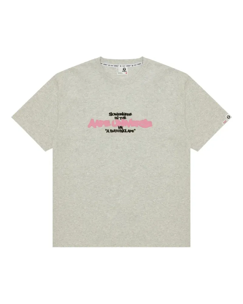 BAPE printed T-shirt - Grau Grau
