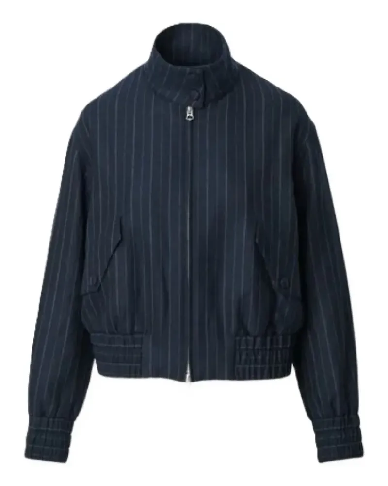 Rag & Bone Eliza Bomberjacke mit Nadelstreifen - Blau Blau