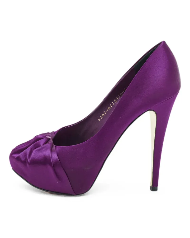 Gina Clair Hoodie platform pumps - Violett Violett