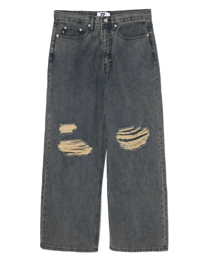 Izzue Lockere Jeans im Distressed-Look - Blau Blau