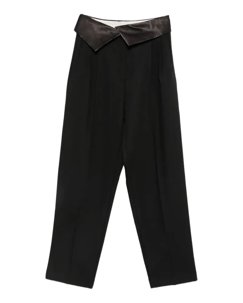 ALYSI Hose mit Satinbund - Schwarz Schwarz