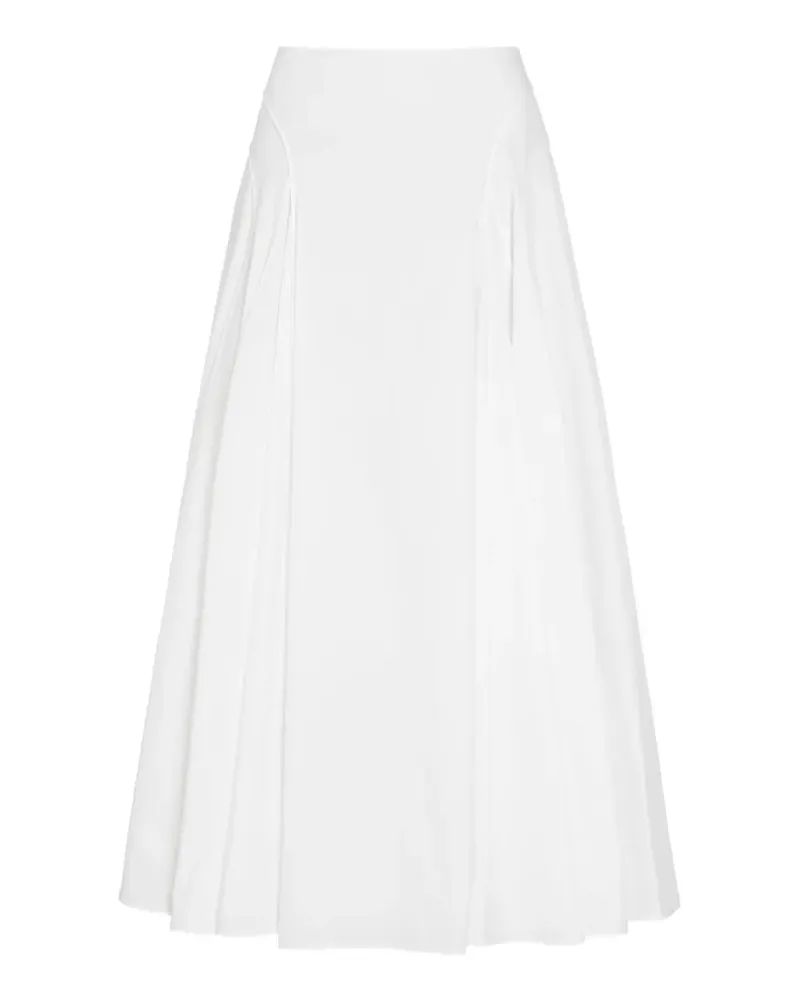 Another Tomorrow A-line maxi skirt - Weiß Weiß