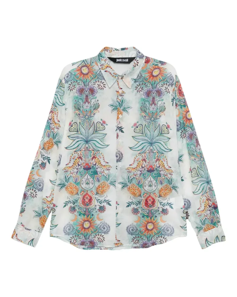 Just Cavalli floral-print shirt - Weiß Weiß