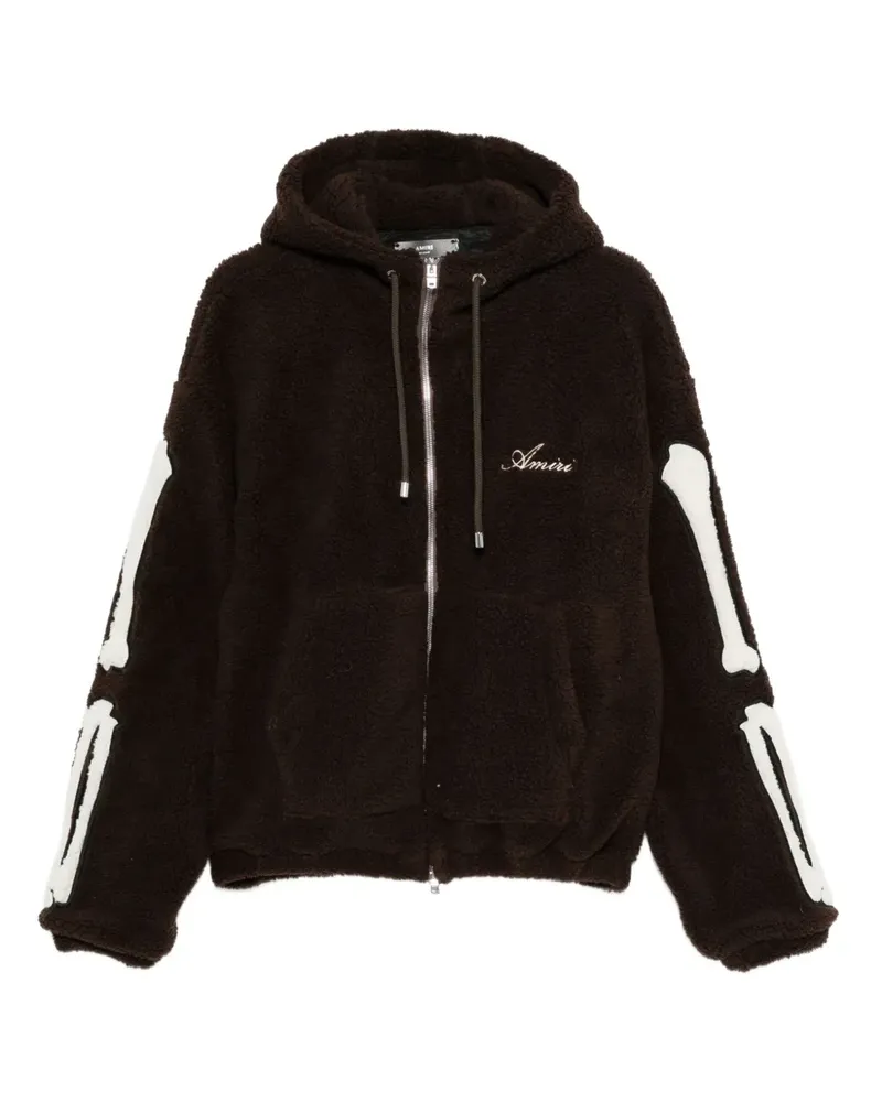 Amiri Kapuzenjacke mit Reißverschluss - Braun Braun