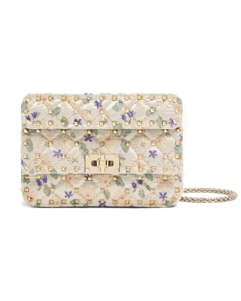 Valentino Garavani Kleine Rockstud Spike Schultertasche - Nude Nude