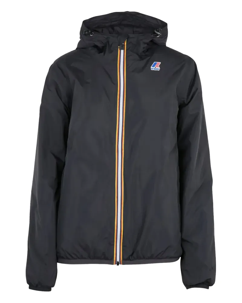 K-Way Jacke mit Logo-Patch - Blau Blau
