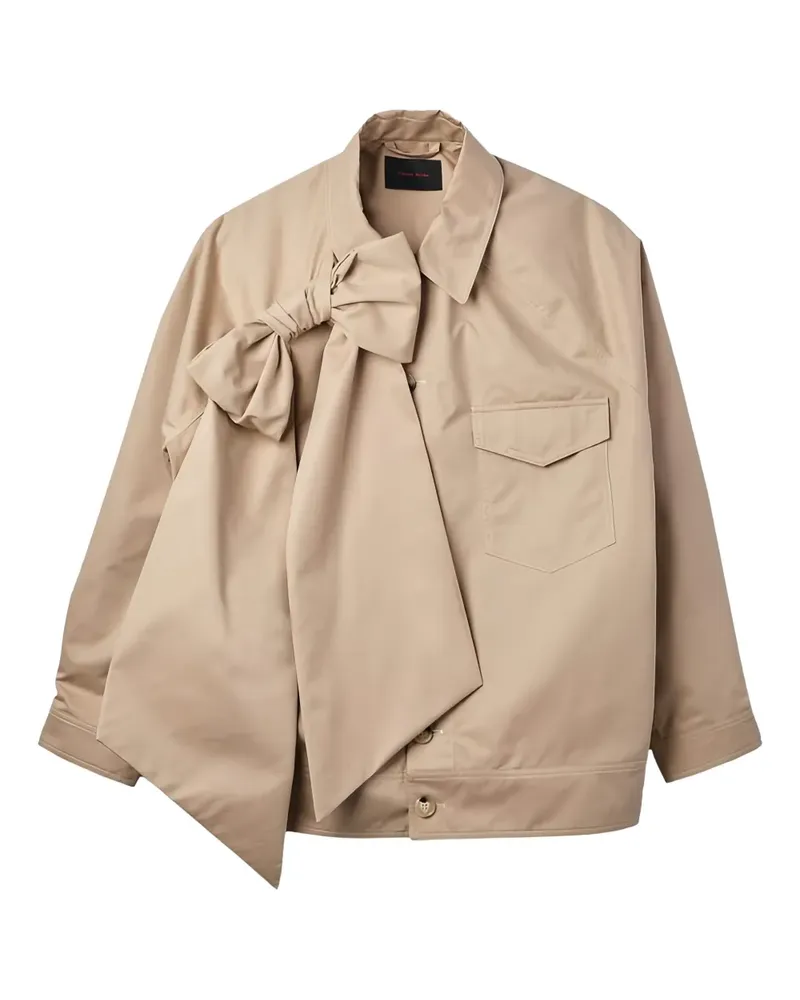 Simone Rocha Jacke mit Schleifendetail - Nude Nude