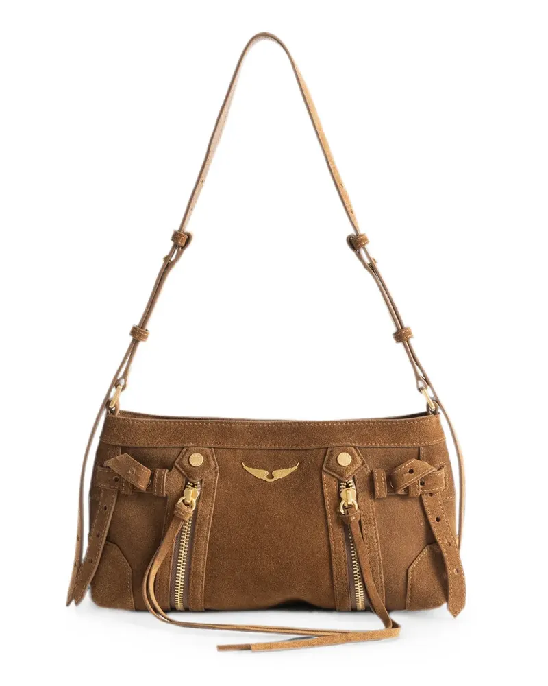 Zadig & Voltaire Madison mini suede bag - Braun Braun