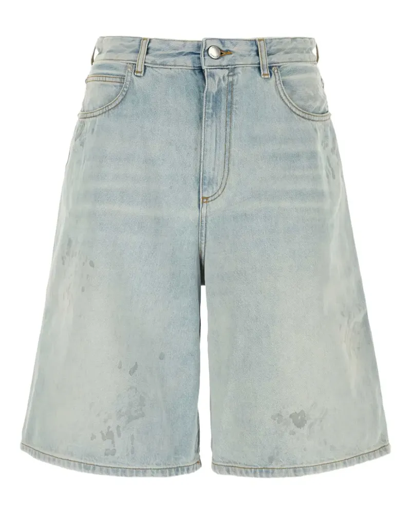 1989 STUDIO Jeans-Shorts mit Logo-Patch - Blau Blau