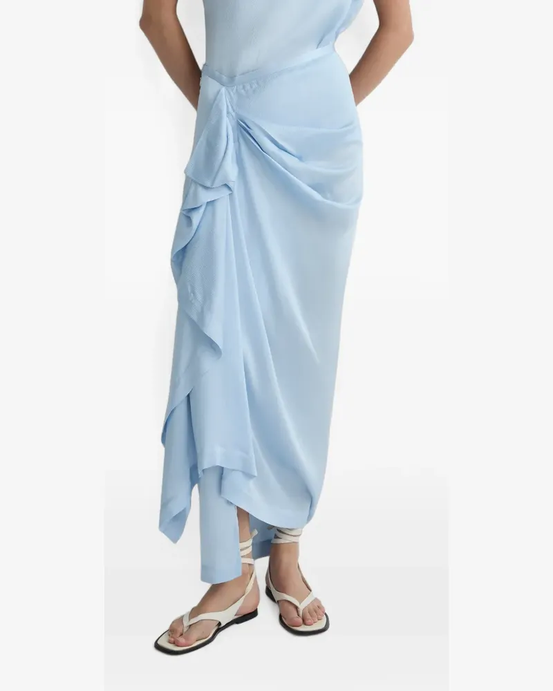 BONDI BORN Ardea draped maxi skirt - Blau Blau
