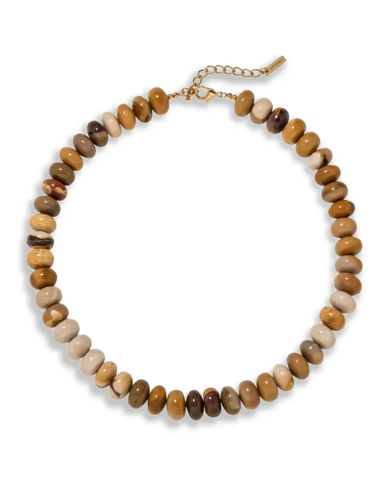 Jennifer Behr Corisande beaded necklace - Gold Gold