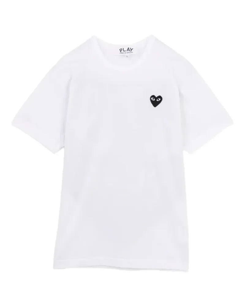 Comme des Garçons T-Shirt mit Logo-Patch - Weiß Weiß