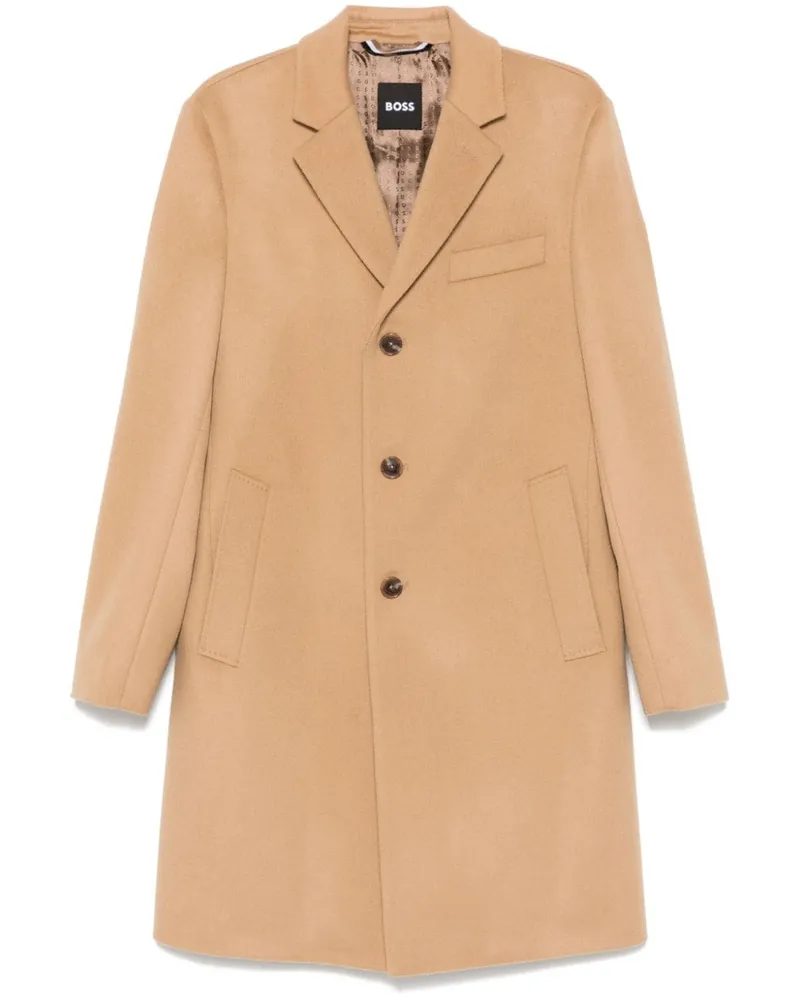 HUGO BOSS Mantel aus Fleece - Nude Nude