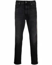 Palm Angels Slim-Fit-Jeans mit Streifen Schwarz