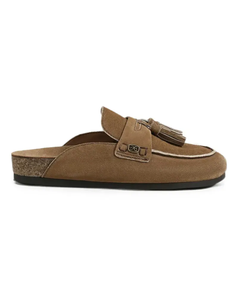 Sam Edelman Astrid tassel-detail mules - Braun Braun