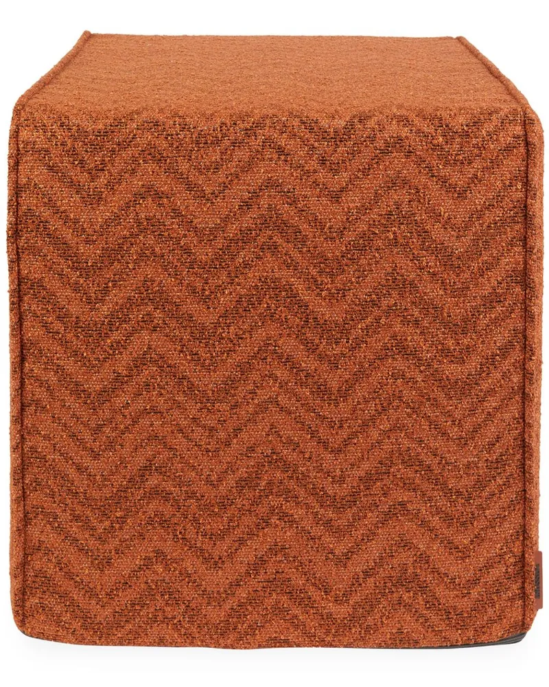 Missoni Home Nastri Hocker mit Zickzackmuster - Braun Braun