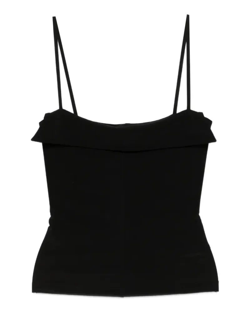 Nanushka Marinie Oberteil mit eckigem Ausschnitt - Schwarz Schwarz