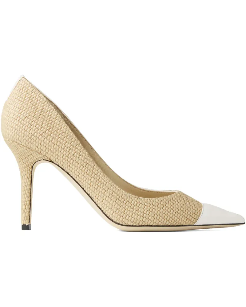 Jimmy Choo Gewebte Agnes Pumps 85mm - Nude Nude