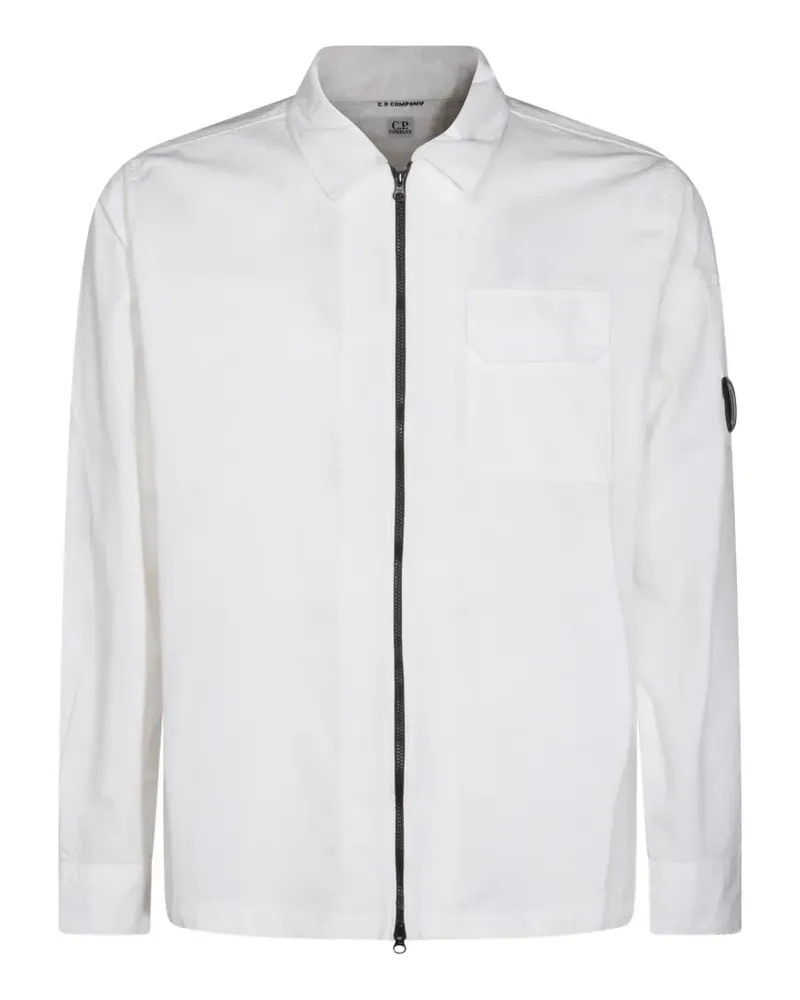 C.P. Company zip-fastening shirt - Weiß Weiß