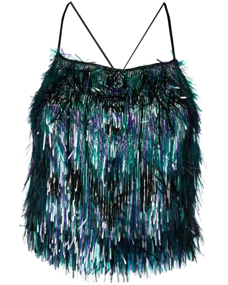 Alberta Ferretti Gewickeltes Top - Blau Blau