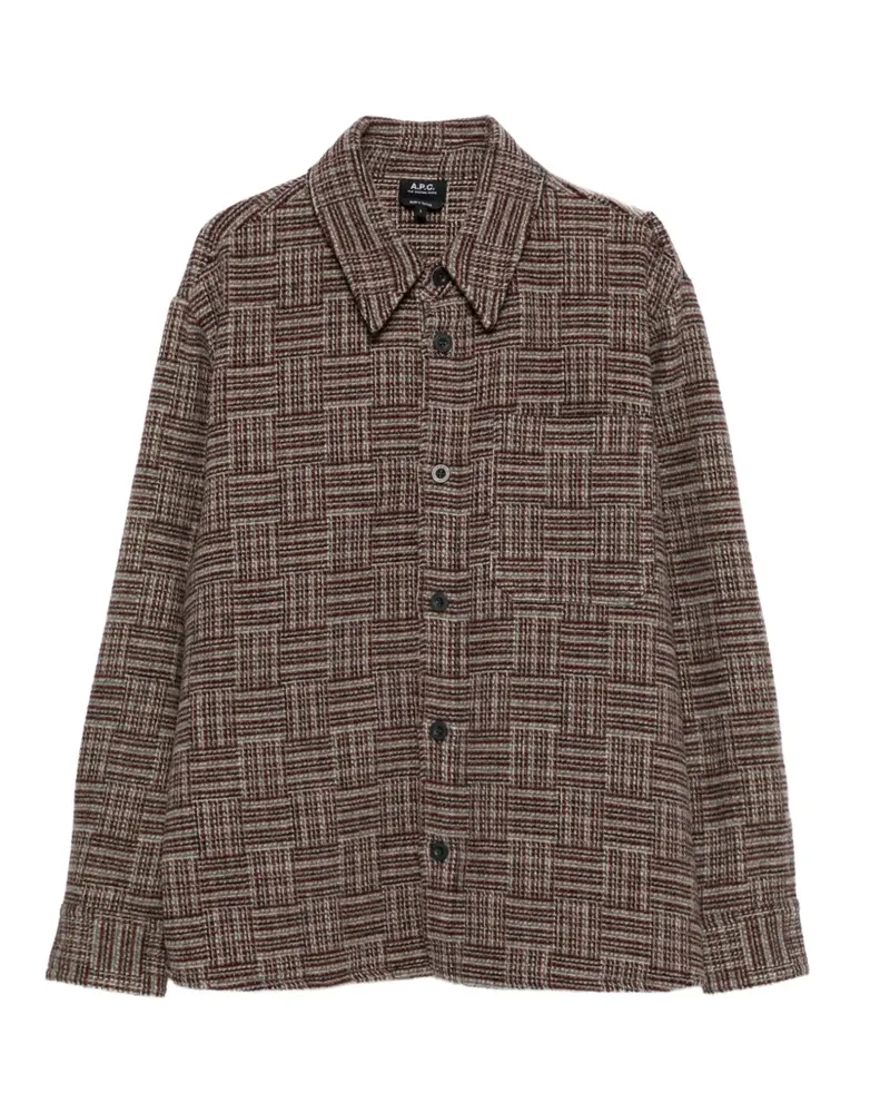 A.P.C. Kariertes Hemd - Rot Rot