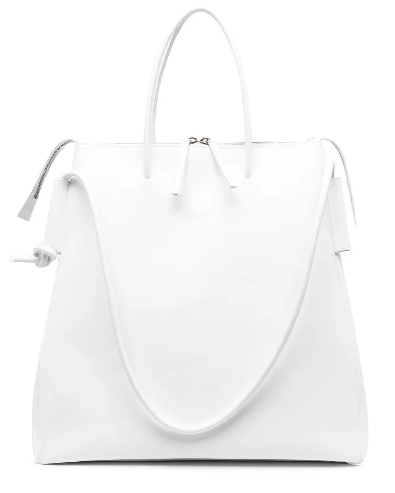 Marsèll Shopper mit Logo-Prägung - Weiß Weiß