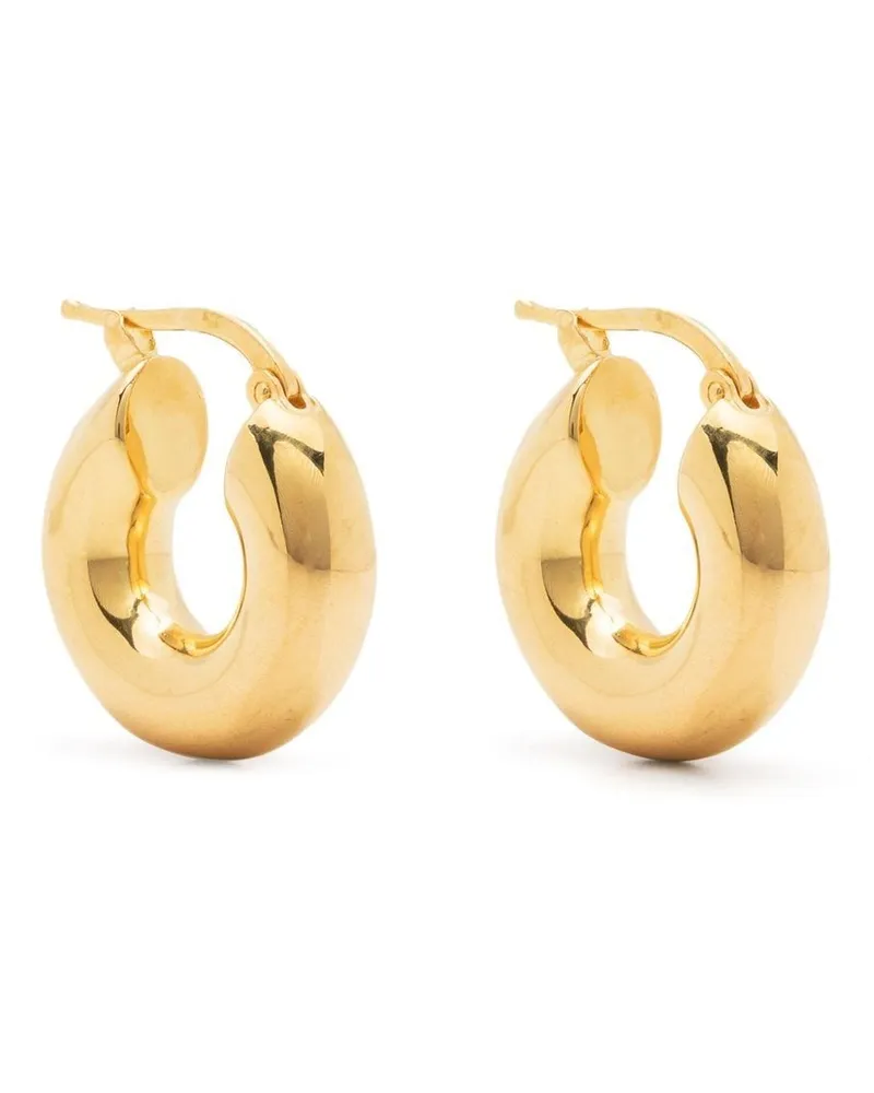 Jil Sander Skulpturale Creolen - Gold Gold