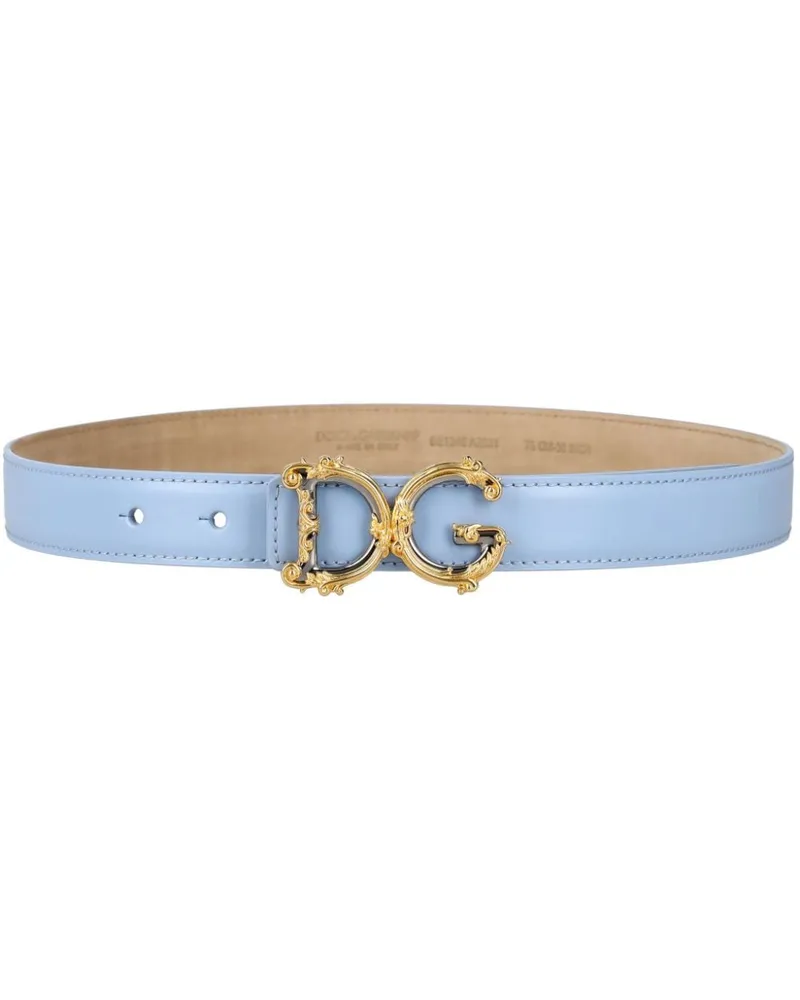 Dolce & Gabbana DG Baroque Gürtel - Blau Blau
