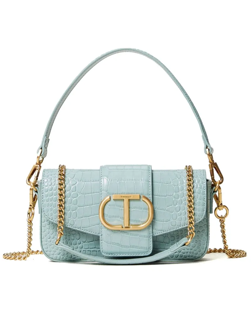 Twin-Set Kleine Amie Umhängetasche - Blau Blau