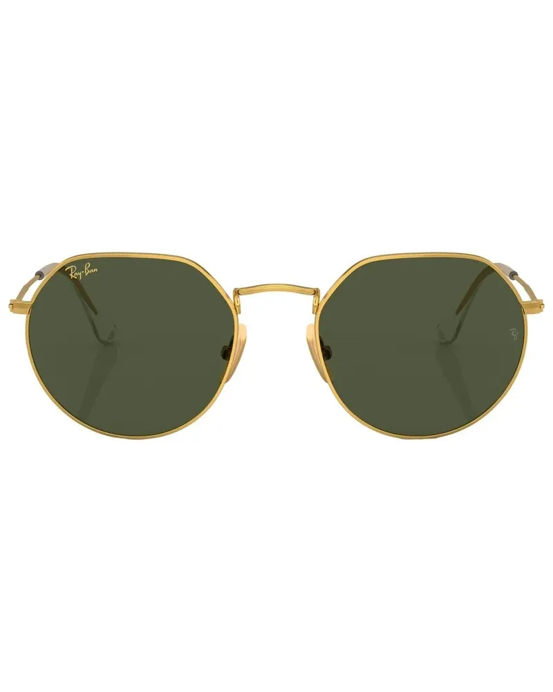Ray Ban Sonnenbrille mit geometrischem Gestell - Gold Gold