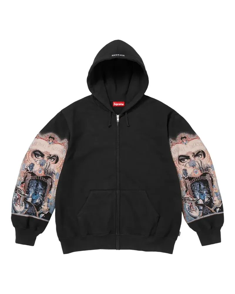 Supreme Being x Michael Jackson grapic-print hoodie - Schwarz Schwarz