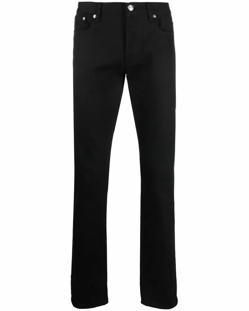 A.P.C. Halbhohe Slim-Fit-Jeans - Schwarz Schwarz