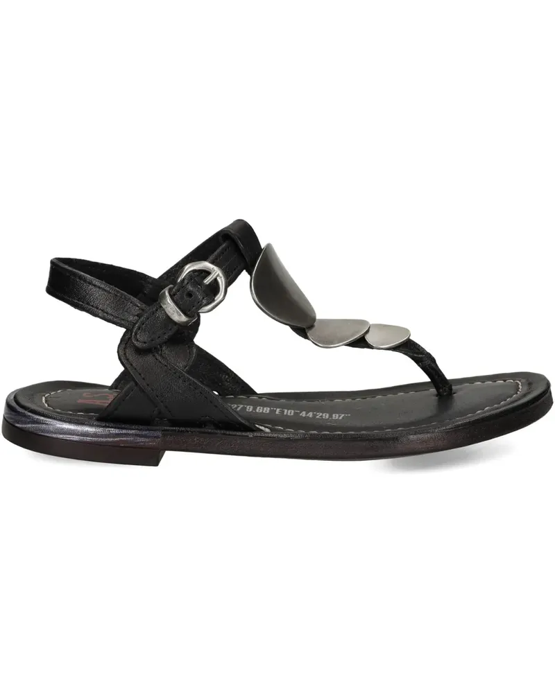 A.S.98 Sandalen mit T-Riemen - Schwarz Schwarz