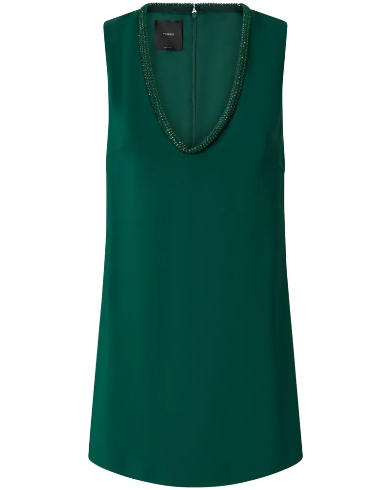 Pinko Minikleid mit Kristallen - S1A GREEN S1a